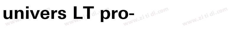univers LT pro字体转换